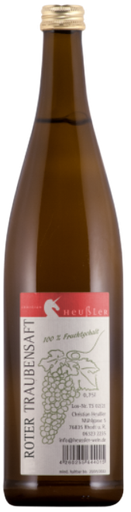 [119198] Heußler Traubensaft Rot, alcoholvrij druivensap