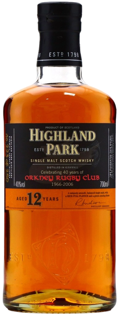 Whisky Orkney Highland Park 12 years