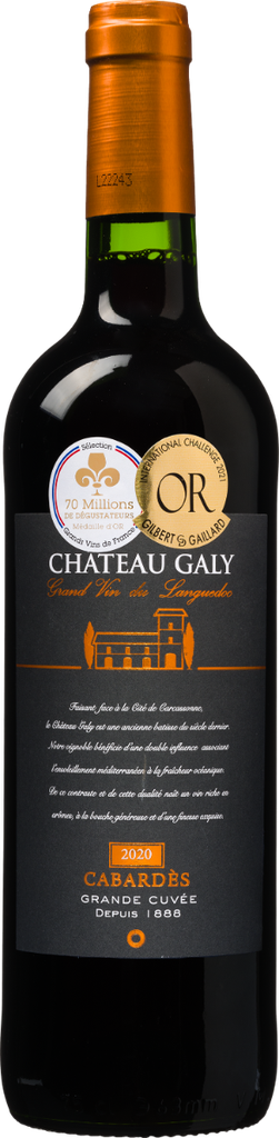 Château Galy 2021, Cabardes rouge AOP, Magnum
