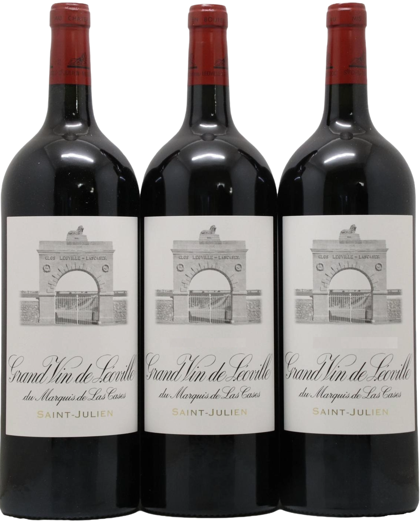 Château Léoville du Marquis de Las Cases différents millésimes, 2ème Grand Cru Classé, 150 cl. 3 fl. in kist 