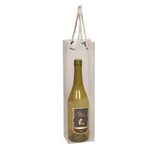 [110850] Wijnflesdraagtas 1 fles transparant