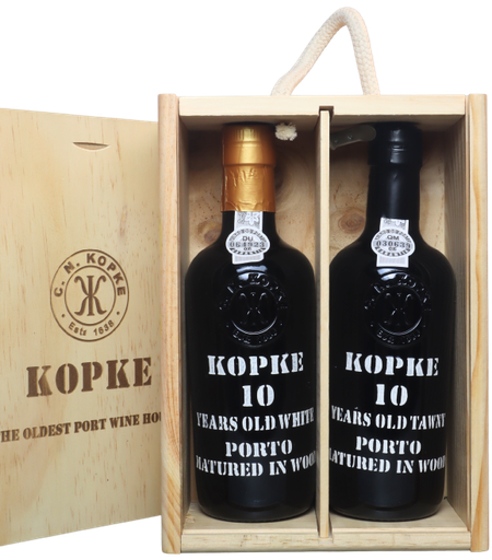 [118413] Port Kopke 10 Years Old Tawny en 10 Years White in 2-vaks kist